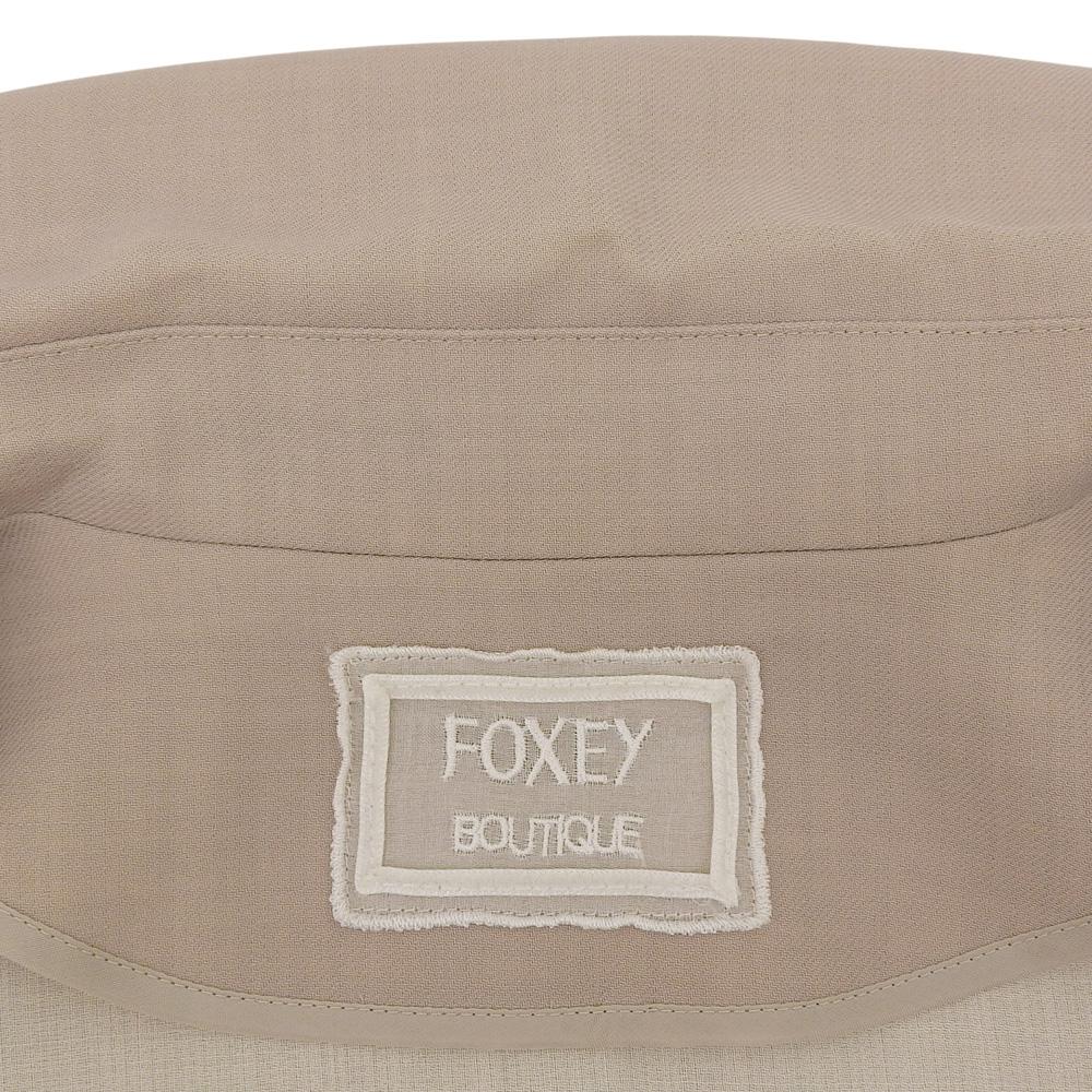 FOXEY BOUTIQUE Excellent Condition Belted Single-breasted Coat, Women's, Mocha and Ivory, Size 38, 37910 Coat 38 Mocha/IvoryUsed