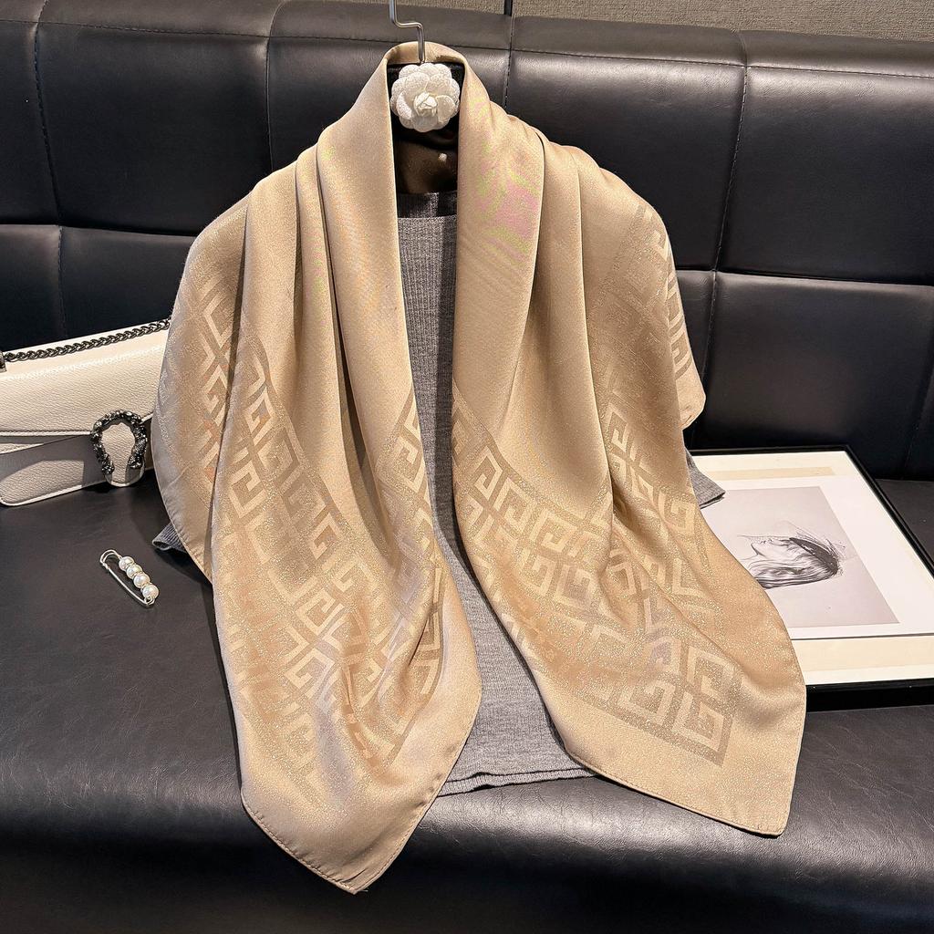 90 Minimalist Silk Scarves Women'S High-End Spring Summer Versatile Sports Style Scarf Tie Scarf