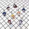 Demon Slayer Acrylic Keychain Tanjiro Nezuko Anime Double Sided Key Ring Accessories for Cosplay Set Gift Fans