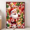 Full Drill Xmas Holiday Diamond Painting Kit 5D Diamond Embroidery Handmade Crafts Rhinestone Art Room Wall Decor