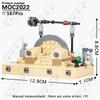 MOOXI Space Wars Movie Throne Military Conference Room Scenario Model Building Block DIY Diorama Bricks For Kids Montessori Toys