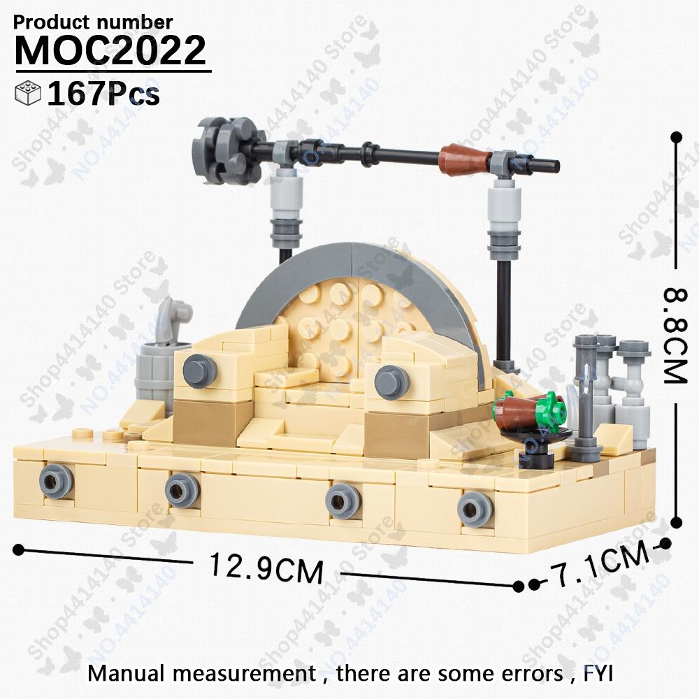 MOOXI Space Wars Movie Throne Military Conference Room Scenario Model Building Block DIY Diorama Bricks For Kids Montessori Toys