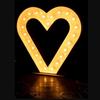 1Pc 73cm Lighting Hollow Heart Frame KT Board Party Decor for Wedding Birthday Home Party Decorating Tool