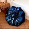 Friday 13th Pattern Pattern New Style Umbrella, 1 Piece Automatic Folding Umbrella, Portable Foldable Travel Umbrella, Outdoor Umbrella,Birthday Gift