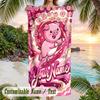 Otros Diseños Similares Tema Toalla de Playa Personalizada con Nombre y Texto Personalizados Toalla de Playa Suave de Secado Rápido para Nadar Viajes