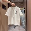 Mens Summer Cartoon Printed Crew Neck Short Sleeve Casual Daily T Shirt