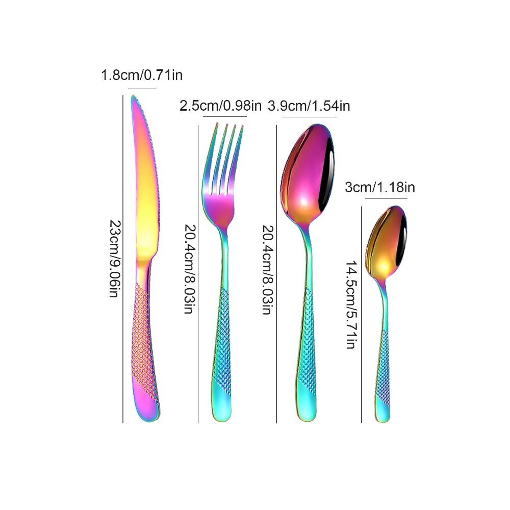 16Stainless Steel Star Suits High-grade Fine Steak Knife and Fork Dessert Spoon Coffee Spoon