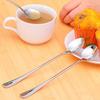 1 buc Lingură de cafea din oțel inoxidabil Lingură de supă cu mâner lung Ustensile pentru înghețată Accesorii de bucătărie