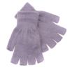 Winter Fingerless Gloves for Women Men Thermal Mink Fur Touchscreen Half Finger Gloves for Cold Weather