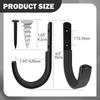 2Pcs Garage Storage Hooks Wall Mount Organizer Hangers Utility for Hanging