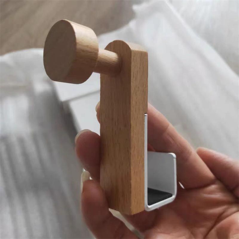 Kitchen Cabinet Hook Towels Clothes Coat Bathroom Accesories Storage Hanger Door Back Hanging Holder Iron Wooden Rack Organizer