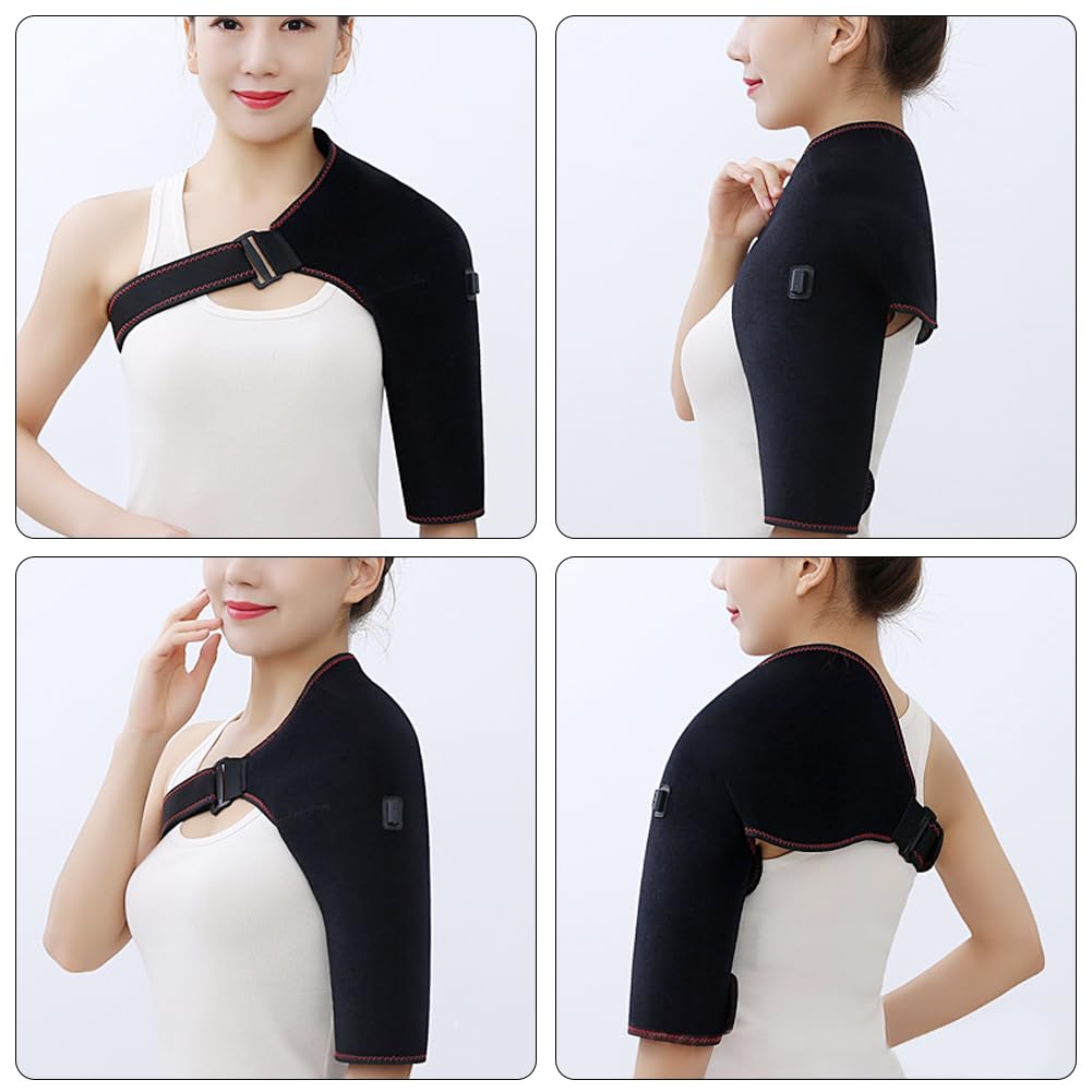 MACOLAUDER Electric Shoulder Uniform Heating Temperatures of Single Shoulder Minute Ideal for Working from Office and Pad, 65°C/60°C/55°C, Use, 15-60