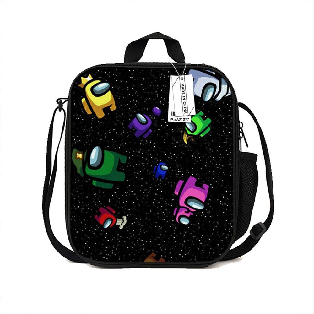 Among Us Printed Portable Lunch Bag Primary And Secondary School Bento Bag Cartoon Insulation Bag Ice Pack New