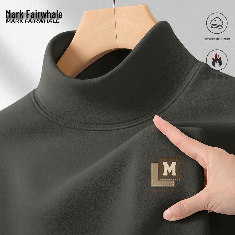 Mark Fairwhale Men s Thermal Mock Neck Long Sleeve T-Shirt 3XL