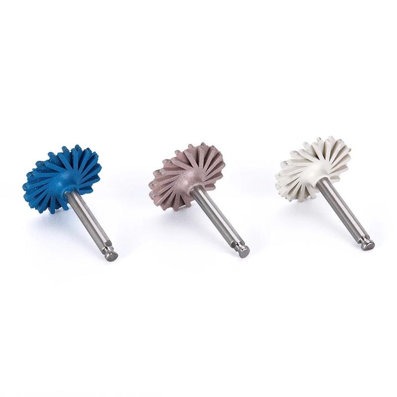 6Pcs/Pack Dental Composite Polishing Diamond System Disc Oral Hygiene Teeth Polishing Kits Spiral Flex Brush