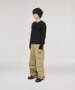 SIGNATURE Crop Rolling Round Knit [Black]