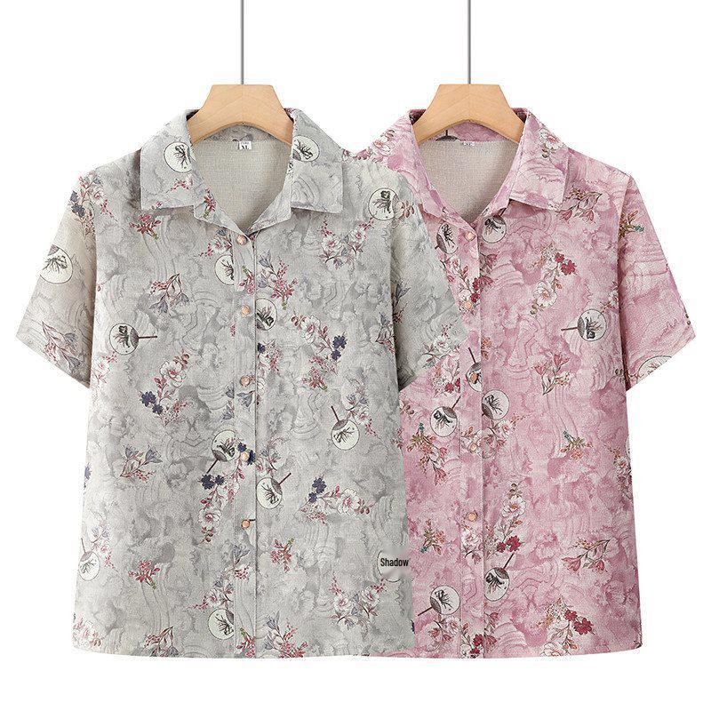 Elderly Summer Clothing: Short-Sleeved Shirts and Tops for Mature Women & Grandmothers