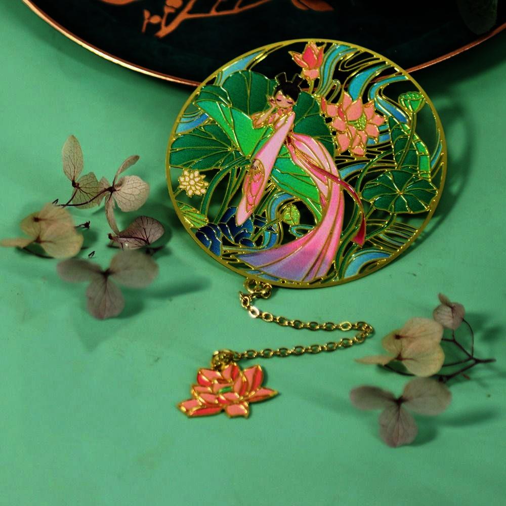 

Кошка Закладка в китайском стиле Кисточка-дракон Маркер для страниц книги Металлическая скрепка для книги Школьные офисные принадлежности Style L