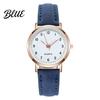 Macaron Color Watch Women Luminous Dainty Analog Quartz Adjustable Leather