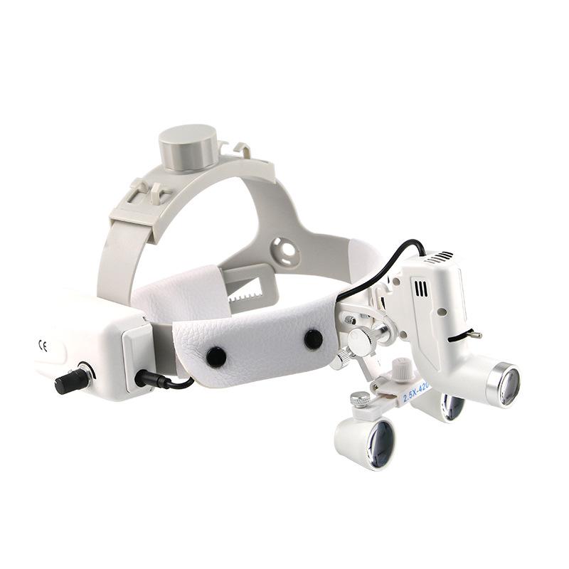 Dental & Medical Head-Mounted Magnifier with 5W Strong Light for Surgery and Orthopedics