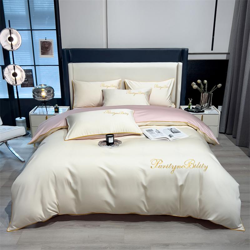 

3Pcs 100% Egyptian Cotton Duvet Cover Set 1Pc Duvet Cover And 2Pcs Pillowcases 150*200/200*230Cm Single/Double Queen King Size EU King(240*220cm)3pcs