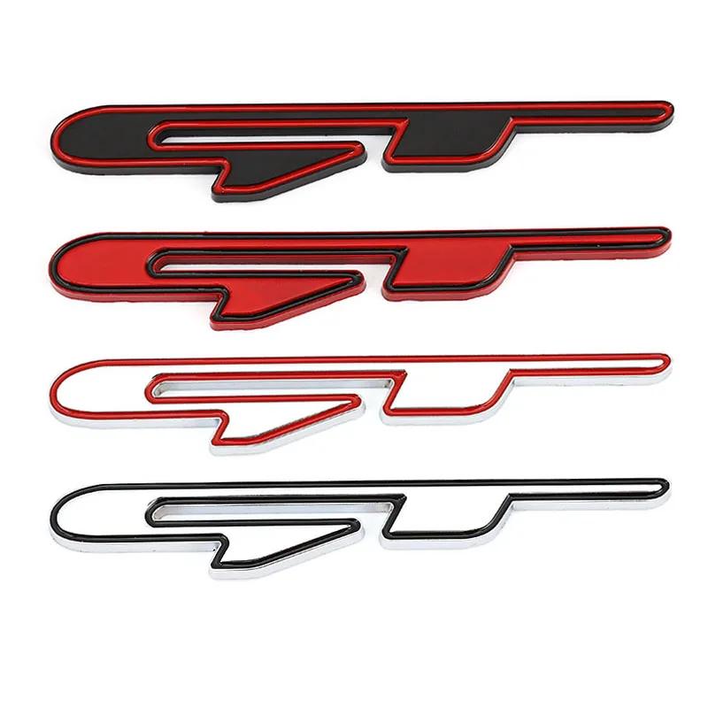 Car Sticker Metal GT Line Emblem Rear Trunk Badge Decal For 206 208 308 307 207 208 3008 407 Ceed Picanto Stonic Sportage