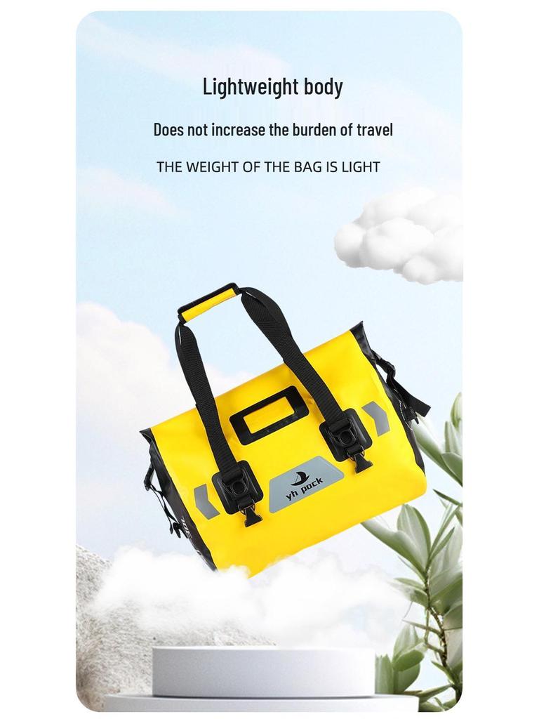 Waterproof PVC Cycling Handbag: Large Capacity Motorcycle Tail Bag