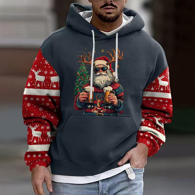 2025 Herren 3D-Druck Europäischer Weihnachtspullover