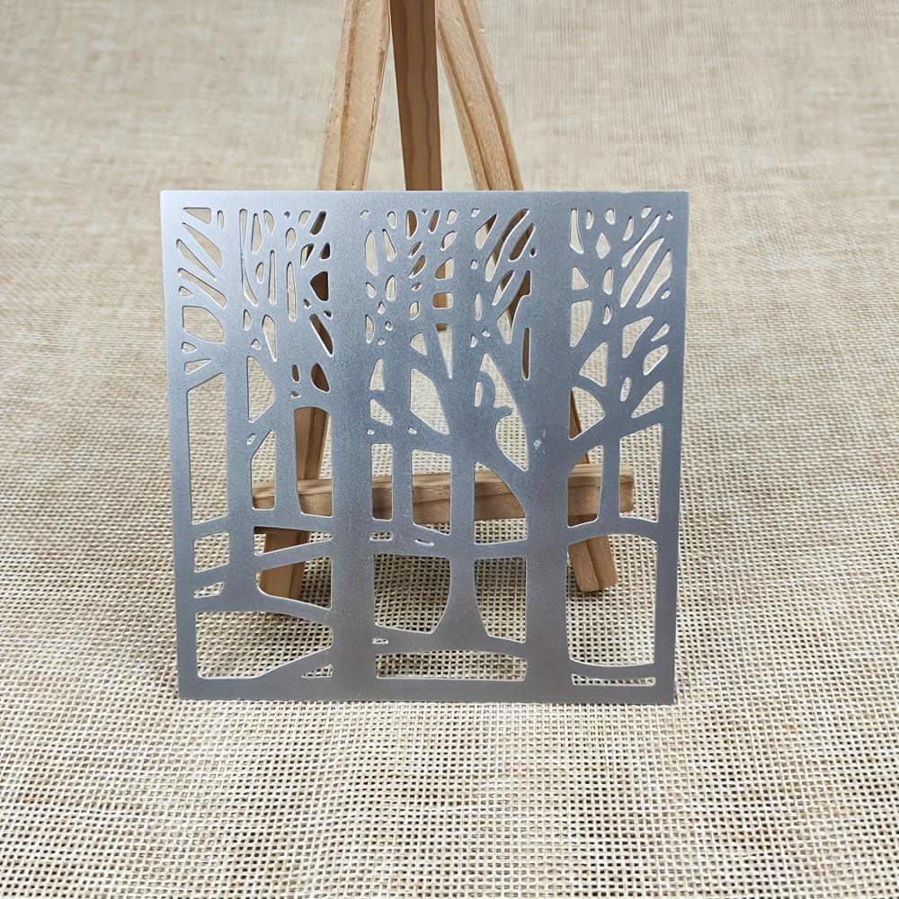 Square Frame Forest Metal Cutting Dies Scrapbooking Silvery Carbon Steel Embossing Die Cut Stencil DIY Photo Album Card Making