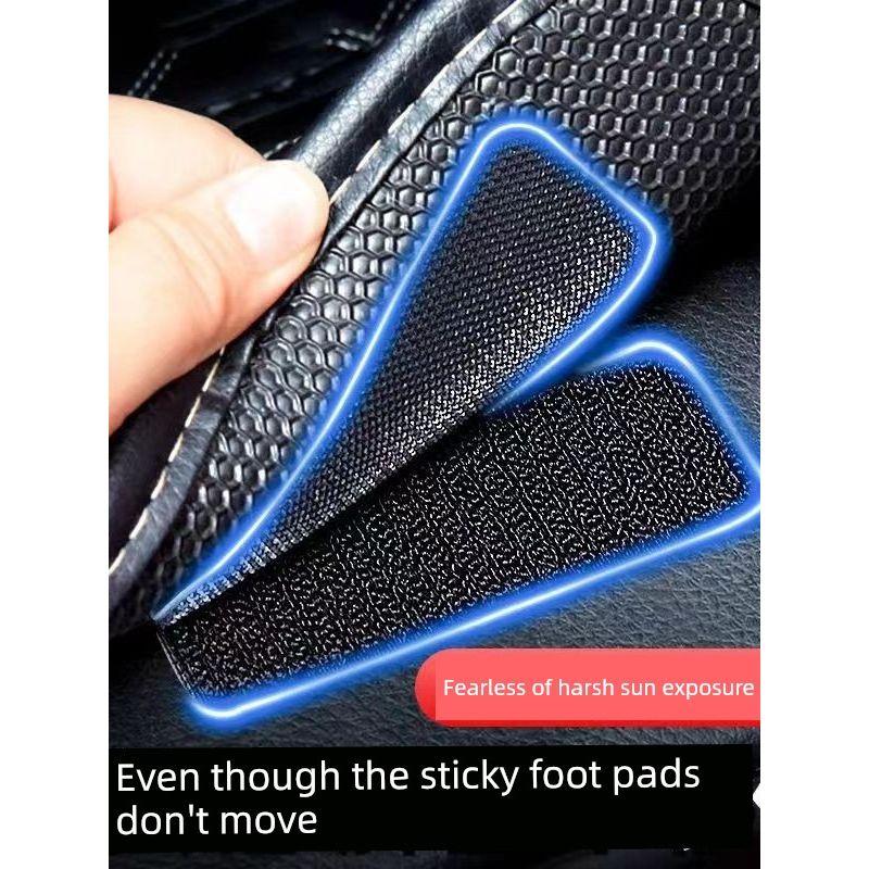 Car Foot Mat Invisible Magic Tape Handy Gadget Buckle Non Slip High Temperature Resistant Double-Sided Adhesive Velcro Car Adhesive Patch