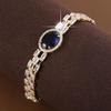 High-End Exquisite Zirconia Egg-Shaped Luxury Bracelet - Versatile Pure Copper Women's Fashion Accessory
