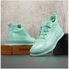 Scarpe Nuove da Uomo Scarpe Casual in Pelle Verniciata Colore di Tendenza High Top Piatte Scarpe da Skateboard Giovanili Street con Lacci Sneaker