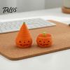 Hollow Solid Pumpkin Halloween Stress Toy, Retractable Spiral Fidget Sensory Toy for Office Desk Gadget Kids Adults, 3D Printed Desktop Decoration,