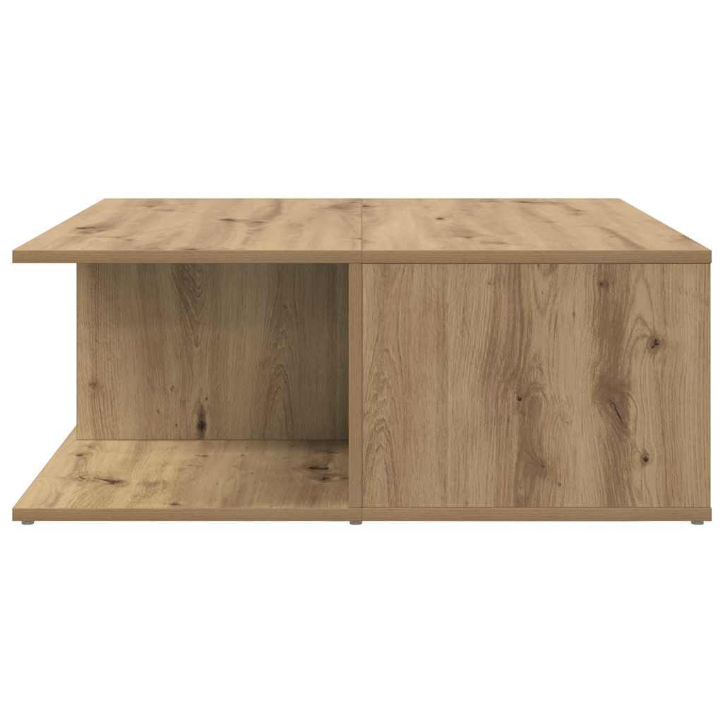 Coffee Table Artisan Oak 80 X 80 X 31 Cm Engineered Wood