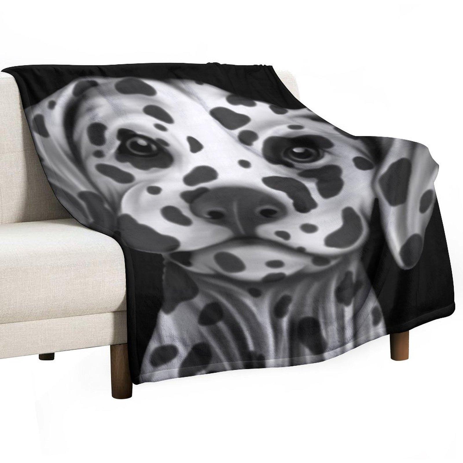 

Dalmatian Painting Throw Blanket Thin Extra Large Throw Blankets For Baby Picnic Blankets 30x40in