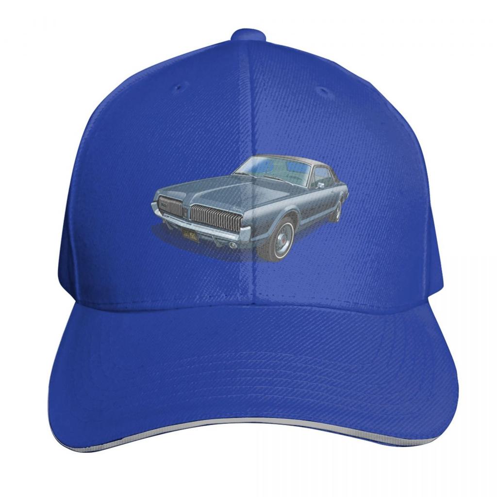 Mercury Cougar in caspian blue Baseball Cap luxury Women cap Funny hats Sunscreen Military Cap Unisex Womens Hats Unisexs