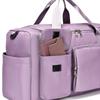 Unisex Large Capacity Travel Bag Nylon Sports Gym Tote Bags for Women Weekender Overnight Duffle Bag with Shoe Compartment