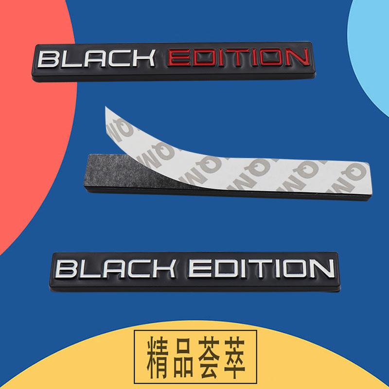 Car Styling Black Edition for Car Fender Side trunk Decal Emblem Badge Sticker