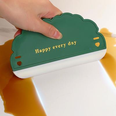 Nuevo raspador de vidrio de silicona suave, minilimpiador con forma de nube, herramientas de limpieza de vidrios para el hogar, la cocina, el baño, cepillo limpiador de ventanas de coche
