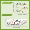 1Pc Watercolor Simulation Bird Branches Window Stickers Removable For Bedroom Home Decoration
