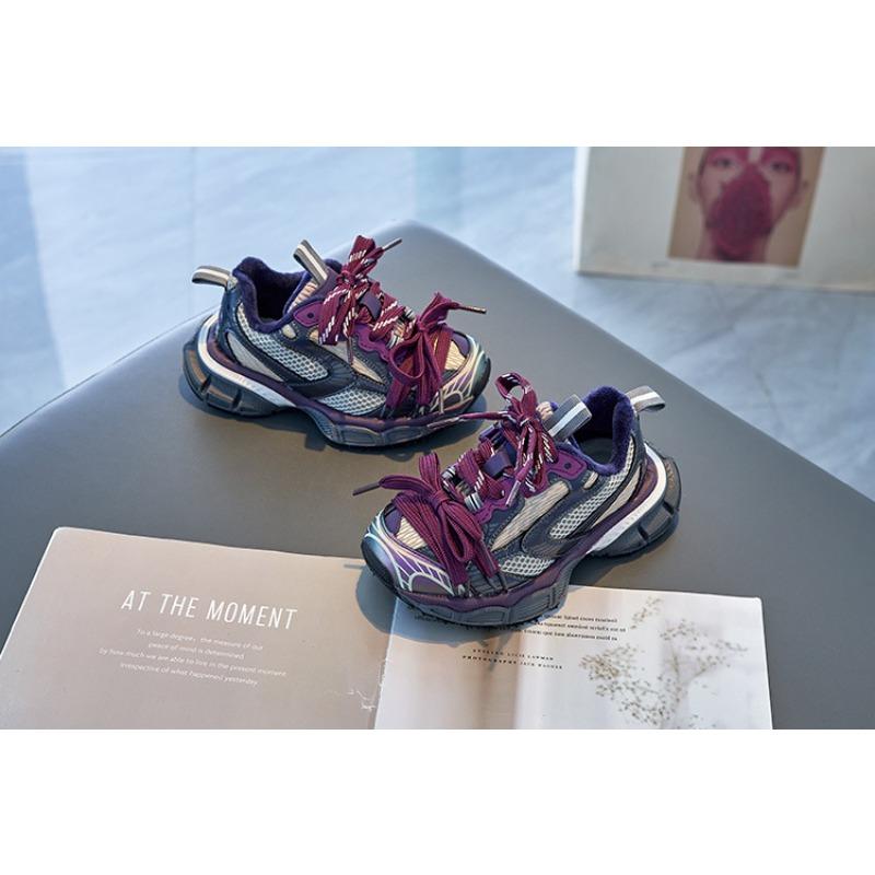 Dětská módní značka Boty Jaro a Podzim Nové Dívčí Sportovní boty Chlapecké Tátovy boty Letní Prodyšné Síťované boty