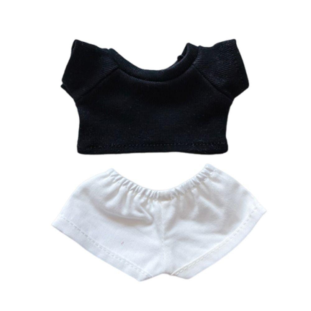 Handmade For Labubu T-shirt Set For 17CM Labubu Clothing Set Mini Doll Clothes  Joint Doll
