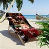 Home Alone Christmas Print Beach Towel, Large Soft Quick Dry Towel for Beach Camping Swimming