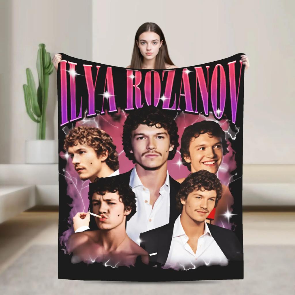 I Love Ilya Rozanov Soft Throw Blanket for Kids and Adults  Cozy Winter Home Decor Travel Bedspread