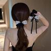 New Korean Fashion Bow Ribbon Hair Loop for Women Exquisite Temperament Rubber Band Headband Girls Hair Accessories