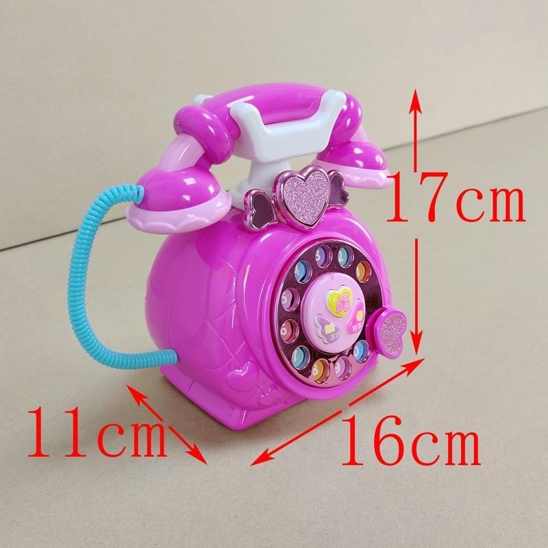 Puzzle Mädchen Baby Telefon 2-3 Jahre Alt Kinder Telefon Spielzeug Prinzessinnen Telefon Emulation Festnetz Telefon Frühe Bildung