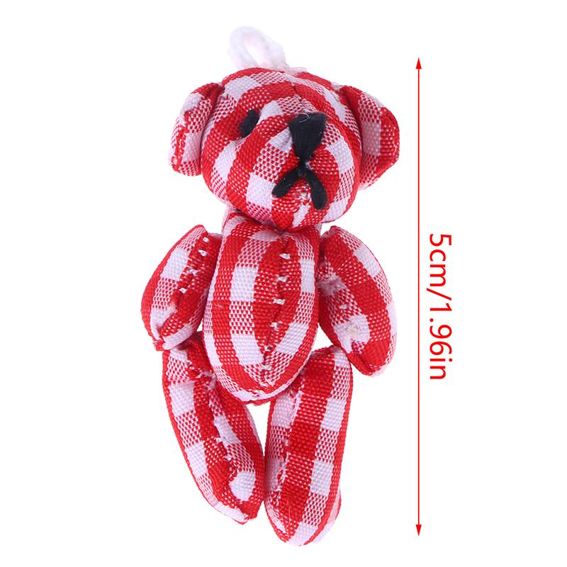 High Quality  5Cm Soft Mini Plush Rabbit Dollhouse Miniature Accessories Animal Toy Furniture For Doll Home Decoration 1Pc