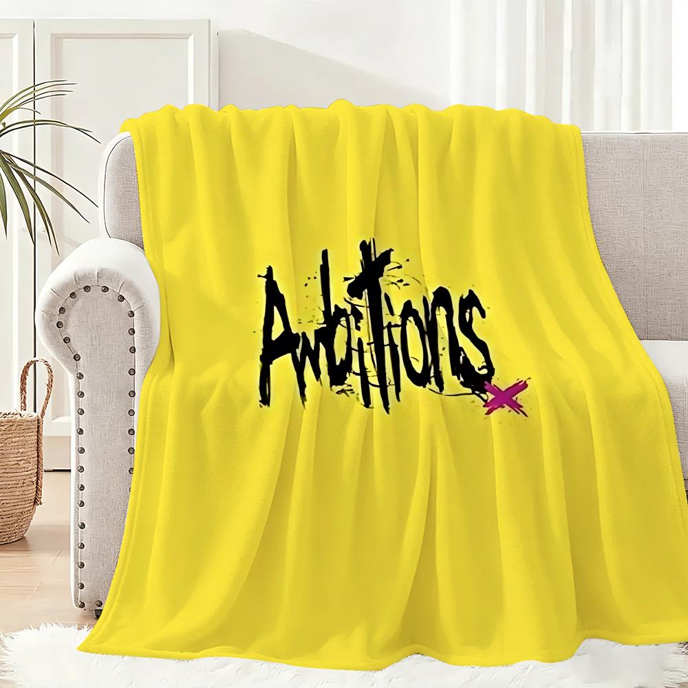 Band O-ONE OK R-ROCK Detox Throw Lightweight 240g Flannel Blanket Soft Skin-friendly for Summer Cooling 75x90cm
