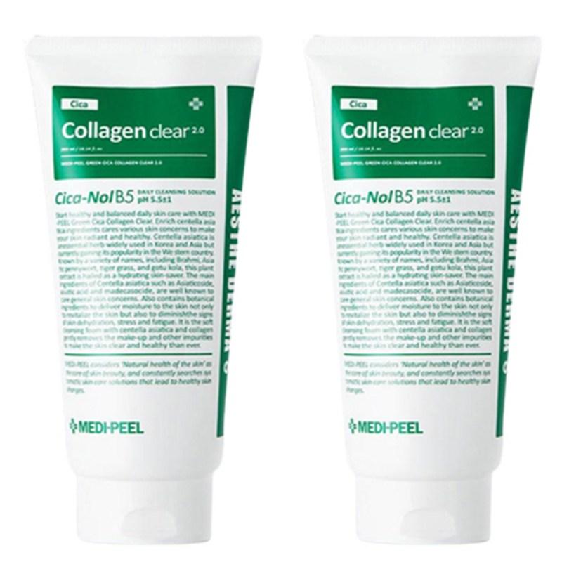 Medi Peel Green Cica Collagen Clear Gel Cleanser 2.0, 120ml, 2 Pcs