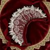 Romance Bonnet Hat Styling Headbands Lace Flower Hairhoop For Women Girl Anime Event Photoshoots And Costume Parties